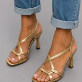 Sanna™ | Golden Summer Charm -korkosandaalit