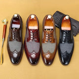 Yves Laroche Nahkainen Brogue Oxford-kengät