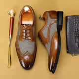 Yves Laroche Nahkainen Brogue Oxford-kengät
