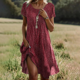 Jola | Naisten Tyylikäs Boho Midimekko